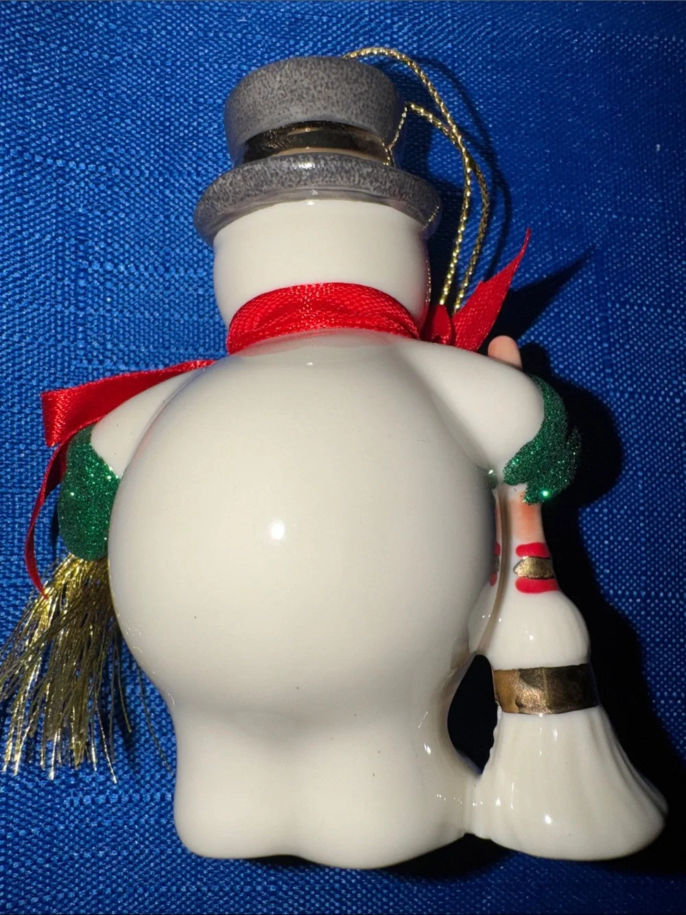 Lenox Holiday Ribbons Ornaments - Porcelain - Set of 2 - New in Box